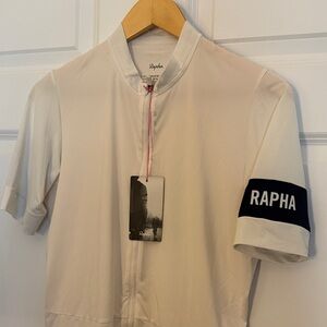 Rapha Pro Team Off-White Cycling Jersey with Black Accents - Large, NWT